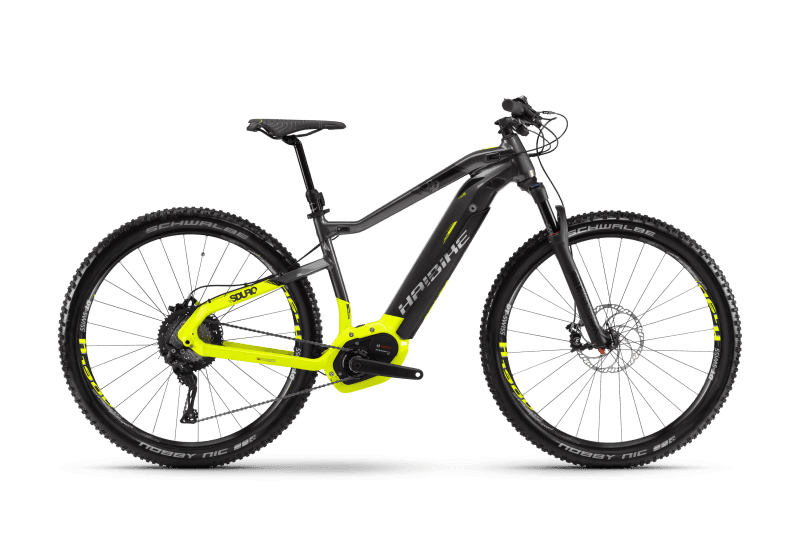 Электровелосипед Haibike Sduro HardNine 9.0 500Wh 11s XT Черный с Желтым